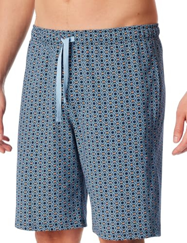 Schiesser Herren Schlafhose Kurz Bermuda - Mix + Relax - Organic Cotton Pyjamaunterteil (1er Pack)