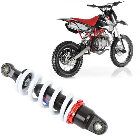 Gugxiom Heckschock, Universelle Motorrad -Stoßdämpfer 340 Mm Einstellbare Federung mit Federschlechtern für Straßenräder und Roller