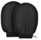Peelinghandschuh 2 Stück,Massage Peeling Handschuh Handschuhe, Exfoliating Gloves, hamam handschuh, Exfoliating Gloves für Körper Und Gesicht(Schwarz)
