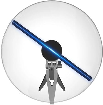 Proiezione Olografica 3D Ventilatore proiettore olografico 3D – Modello da tavolo, telecomando for foto e video