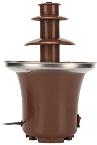 RASTKY Mini Fuente de Chocolate Compacta, Máquina de Fuente de Fondue de 35W con Calefacción de 45 ℃ para Regalos Caseros, Fácil de Transportar para Hacer Bocadillos