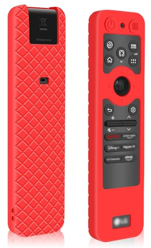 Hydream Carcasa de silicona para LG MR25GA Magic mando a distancia, antideslizante, antigolpes, funda de silicona compatible con LG AKB76046612 2025 Serie OLED Smart TV Control remoto de voz (rojo)