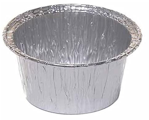 Cuki Expert - Vaschetta Tonda Alluminio - Pirottini Muffin - stampi USA e Getta Muffin - per Forno Tradizionale e microonde - Ø 7cm - h 3,8cm - 100pz