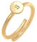 Elli Ring Damen Buchstabe S Plättchen Verstellbar Basic in 925 Sterling Silber