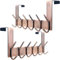 WEBI Over The Door Hook for Hanging,Over The Door Towel Rack,Over Door Hanger Coat Rack for Hanging Clothes,Towels,Hats,Coats,Behind Back of Bathroom,Antique Copper,2 Packs
