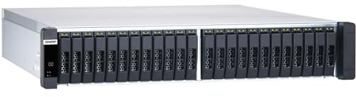 QNAP ES2486dc-2142IT-96G 24-Bay Enterprise ZFS NAS SAS 12G/6G Xeon D-2142IT 96GB RAM 7-LAN 4 SFP+ 3 RJ45 für Each Controller