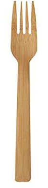 Papstar Fourchette en Bambou Pure, Longueur: 165 mm