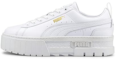 Puma Mayze LTH WN's Sneaker für Damen, Puma weiß, 3 UK Narrow