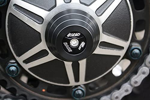 GSG-Moto Sturzpad Hinterrad Links Inlay Schwarz passend für Honda CB 1000 R SC80 ab 2021