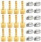 Bwintech 12 Stück Schlauchanschlüsse, 1/4 BSP Stecker x 6 mm Stecknippel mit 12 Stückn Klemmen