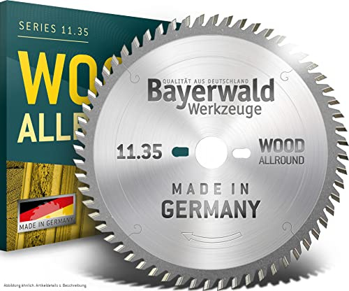 Bayerwald - HM Kreissägeblatt - 225 x 2.8/1.8 x 30 | Zahnform: WZ (64 Zähne) | Für Tischlerplatten - Holz mit Leim etc.