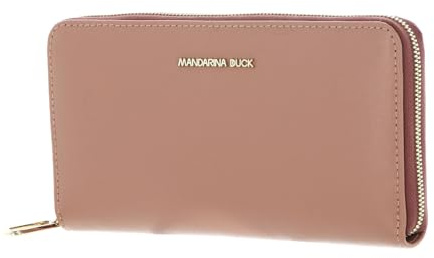 Mandarina Duck Leder Geldbörse Luna Zip Around Wallet Desert Sand Altrosa