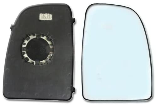 Seintech Door Wing Mirror Large Upper Convex Glass - Right Driver Side O/S Wing Mirror - Convex Mirror Glass Heated - Compatible fit For Fiat Ducato 2006 Onwards (Includes Backing Plate)