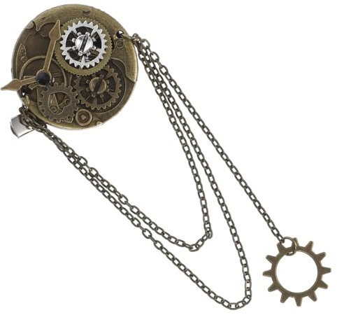 FOMIYES Pinces À Cheveux Style Punk Broche Steampunk Accessoire Vintage À Double Usage Pour Femmes Et Hommes Épingles À Rétro