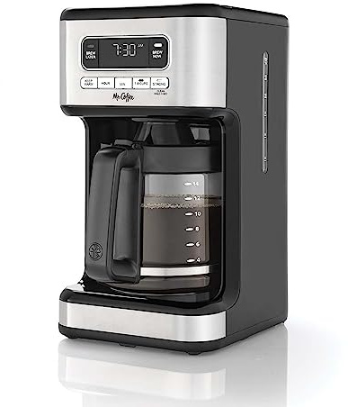 Mr. Coffee 2143561 - Caffettiera programmabile da 14 tazze, in acciaio inox