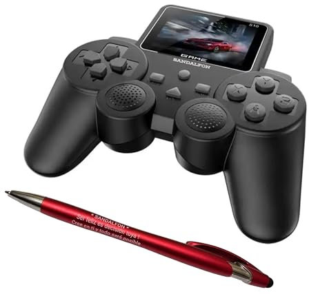 S10 SANDALFON, con 520 Juegos clásicos,1 Bolígrafo universal pantallas táctiles, Portátil Retro Juegos Digital En 1 Dispositivo Conectado con Pantalla de TV HD Support HDMI, Regalos