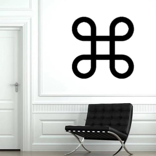 YOUSHIHUI Ringknoten Vinyl Wandtattoo Nordic Wikinger Wandaufkleber Esszimmer Schlafzimmer Dekor Zubehör 57x57cm