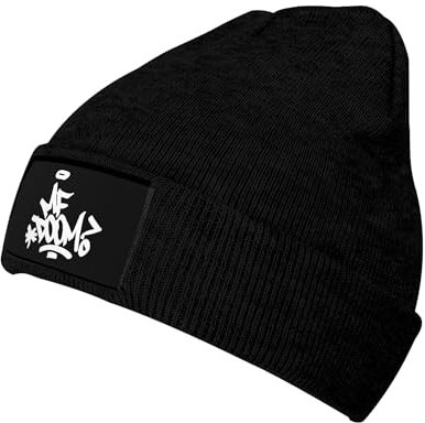 HJIOOP MF Rapper Déom Beanie Mütze für Herbst Winter Fischer Beanie Unisex Thermo Winter Strickmütze Geschenk, MF Doom-31, One size