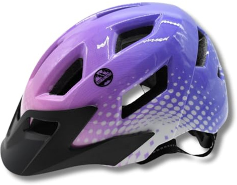 Six Peaks Unisex Jugend Junior Cycling Helmet Fahrradhelm, Hellviolett, 52-56 cm