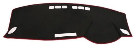 Cubierta para Salpicadero De Coche Almohadilla Antideslizante para Parasol para A-udi A3 8v 2013 2014 2015 2016 2017 2018 2019(Red Side,RHD)