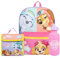 Paw Patrol Mochila Patrulla Canina | Mochila Escolar | Everest Y Skye Mochila Niños Bolsa De Almuerzo Y Botella Agua | One Size Morado