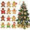 Lebkuchen Weihnachtsbaumschmuck, 24 Stück Weihnachten Dekoration, Christbaumschmuck, Ornamentes, Weihnachts Schmuck, Christmas Deko