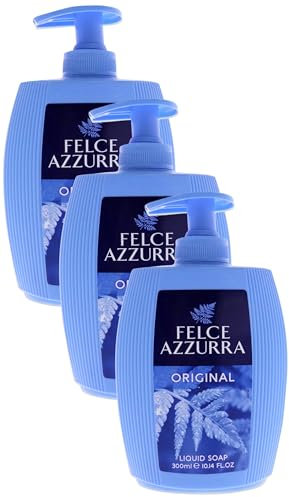 Felce Azzurra Flüssigseife Classico - Seifenspender mit traditionellen klassischen Duft von Azzurra - 3er Pack (1 x 300 ml)