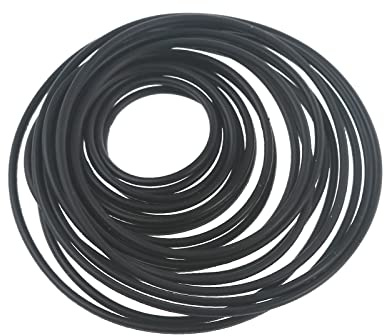 Kadagg Ersatzband aus Gummi für Tonbandgerät, Plattenspieler, Riemen, 1,5 mm, Schwarz, 20 Stück