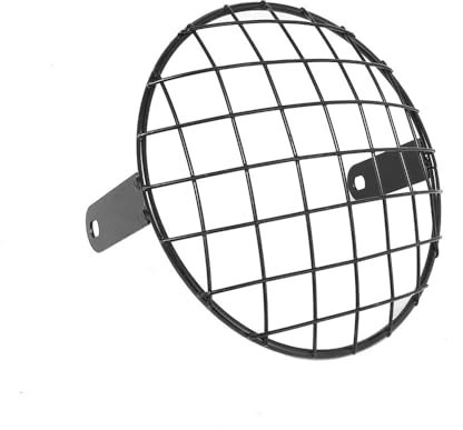 Jiechao Für Harle&y Für Chopper Für Cafe Racer Motorrad Universal Scheinwerfer Schutz Grill Licht Lampe Abdeckung(6)