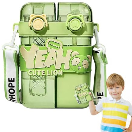 Yhsioaklo Drinking Cups for Leakproof Water Bottles | Water Bottles for Two Compartments Water Cup for Portable Water Bottles Drinking Cup for Home