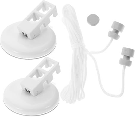 CAXUSD Portable Suction Cup Washing Line with Retractable Reinforced PVC Cord for Balcony and Outdoor Camping Easy to Install No Drilling Extended Washing Line for More Space