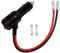 HuaLiSiJi Zigarettenanzünder Stecker mit Schalter 12V 24V Ersatz Zigarettenanzünder Stecker mit Kabel 14AWG 20A für Motorrad, Autos, Boote, Solar Ladegerät (0.5m)