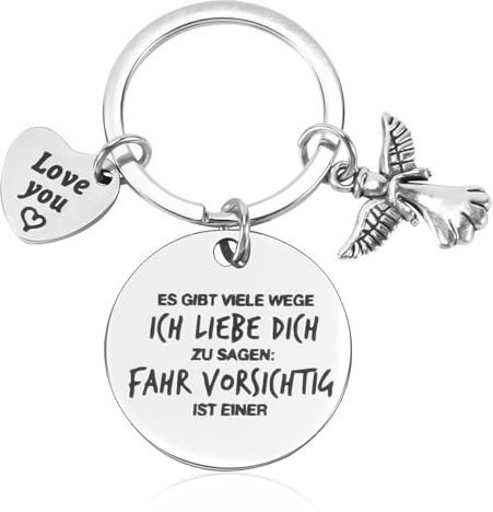 YRsorn Schutzengel Auto Führerschein Bestanden Geschenk - Schutzengel Schlüsselanhänger, Drive Safe Schlüsselanhänger Motorrad Geschenke Geschenk für Papa für Männer Frauen Freundin Bruder Sohn Opa