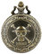 Taschenuhr Herren, Retro Quarz Taschenuhr, Arabisch Ziffern Quarz, Mit Kette (Bronze)