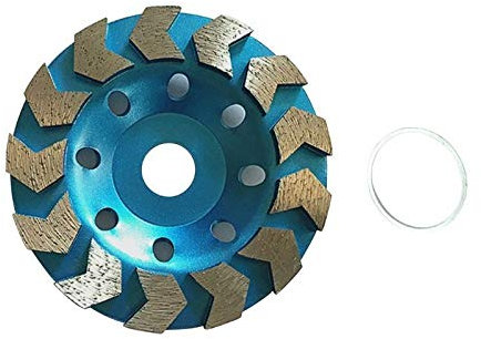 GBZIJIE Schleiftopf,Schruppscheibe 125mm Diamant-Segmentschleifblatt-Rad-Beton Marmor Granit-Trennscheibe