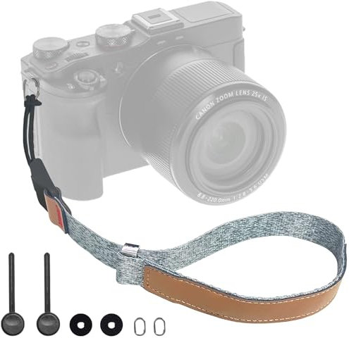 Wiseten Kamera Handschlaufe, Verstellbarer Kameragurt mit Schnellverschluss für Verschiedene Handgelenke, Kamera-Handschlaufe für DSLR Sony Nikon Canon Fujifilm x100vi Filmkamera