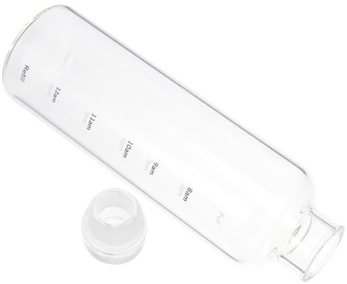 JOINPAYA Vaso De Transparente De Gran Capacidad Botella De Plástico con Tapas Botella De Agua para Beber para Desayuno y Picnic