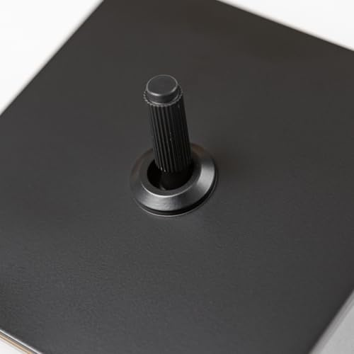 Matte Black Straight Knurled Switches and Sockets (1 gang intermediate switch)