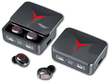 M90 Pro® Écouteurs Bluetooth sans Fil Gaming | Casque Intra Auriculaire Bluetooth Stereo Wireless | Parfait pour Gamer, Sport, Running, Smartphone | Écouteurs Anti-Bruit et Réduction de Bruit