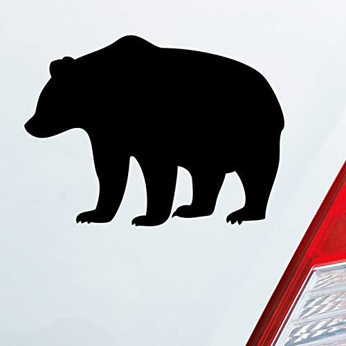 Hellweg Druckerei Bär Bear Björn wildes Tier Auto Aufkleber Sticker Heckscheibenaufkleber