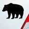 Hellweg Druckerei Bär Bear Björn wildes Tier Auto Aufkleber Sticker Heckscheibenaufkleber