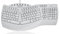 Perixx PERIBOARD-512W Periboard-512 Ergonomische Geteilte Tastatur – natürliches ergonomisches Design – Weiß – sperrige Größe 48 x 24 x 4 cm, US-Englisch-Layout