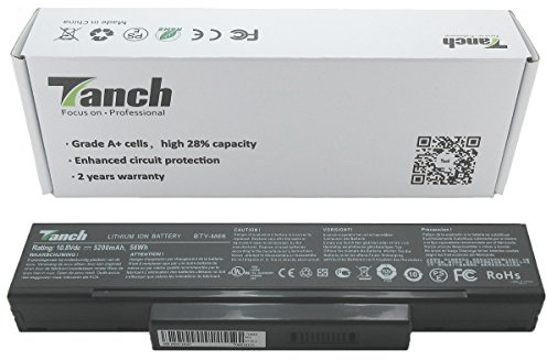 Tanch® Laptop Akku für M660NBAT-6 M740BAT-6 6-87-M66NS-4C3 A32-F3 BTY-M66 BTY-M67 CBPIL44 CBPIL48 SQU-718 SQU-601 10,8 V 5200 mAh