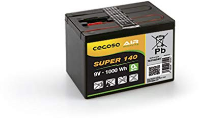 POESSA Pila CEGASA 6AS3/120B 9V (Super 140), Negro, Estandar