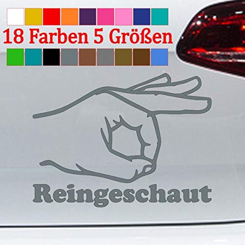 Reingeschaut Aufkleber Golf GTI Circle Game Hand Fun Sticker 18 Farben 5 Größen