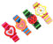STOBOK 4 Stück Holzarmbanduhren Spielzeug Armband Uhr Modell für Kinder Geburtstagsfeier Gefälligkeiten (Zufälliges Muster)