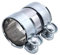 TAKPART Auspuff Schelle Rohrverbinder Doppelschelle Auspuffrohrklemme Ø 65 mm x 90 mm 13278371
