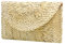 Abuyall Straw Clutch Bag Envelope Summer Beach Woven Purse Wallet Women Bag Ivory