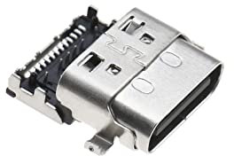 EMSea Tipo C USB Puerto de Carga Reemplazo Conector de Enchufe de Alimentación CC Compatible con ASUS Chromebook C523NA Conector de Puerto de Carga Portátil