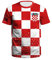 YuanDiann 2022 Katar Fußball Weltmeisterschaft T-Shirt Kurzarm Rundhals 3D Drucken Nationalflagge Fanshirt Sport Casual Atmungsaktiv Trikots Fussballshirts Herren und Damen Kroatien 4# S